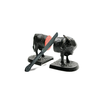 Iron Bookend - Cow